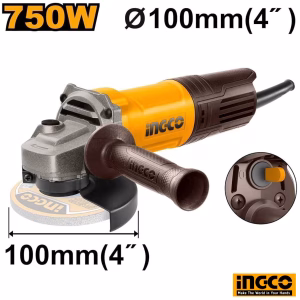 INGCO Angle Grinder 750W - 100mm (4" Inch)