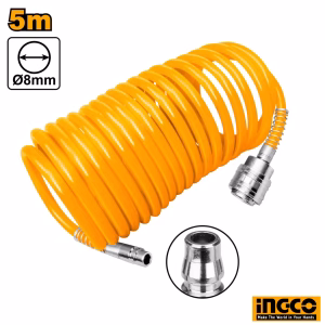 INGCO Air Compressor Spiral Hose 5m