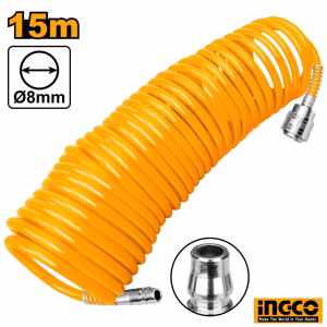 INGCO Air Compressor Spiral Hose 15m