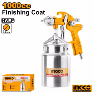 INGCO HVLP Spray Gun 1.4mm - 1000ml (SS Bottle)
