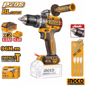 INGCO Cordless Impact Drill 96Nm (2x 4.0Ah Battery)