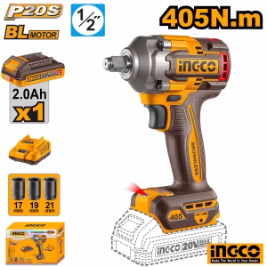 INGCO Cordless Impact Wrench 405Nm (With Battery)