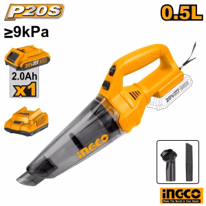 INGCO Cordless Vacuum Cleaner 0.5L (With Battery)