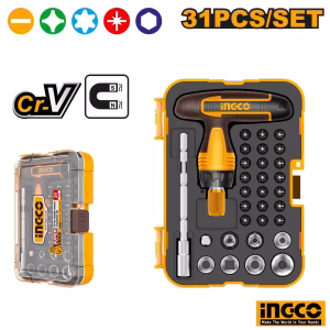 INGCO T-Handle Wrench Screwdriver Set - 31 Pcs