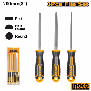 INGCO 3Pcs Steel File Set