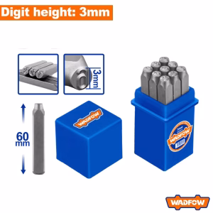 WADFOW Digit Punch Set 9Pcs (3mm)