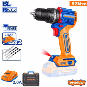 WADFOW Cordless Impact Drill (2x Battery)