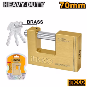 INGCO Heavy Duty Brass Padlock 70mm