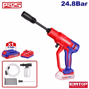 EmTop Cordless Pressure Washer (With Battery & Charger)
