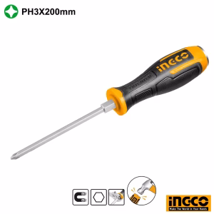 INGCO Phillips Go-Through Screwdriver PH3 - 200mm