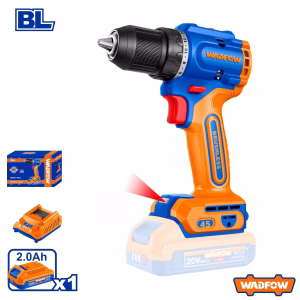 WADFOW Cordless Brushless Drill (With Battery & Charger)